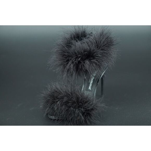 Dolce & Gabbana Feather Strap Sandal SZ 36.5 $1175 Black In store full price - Picture 1 of 10